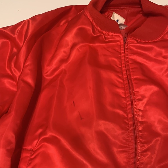 80s Dodge motor sports automotive satin bomber - Picture 2 of 3